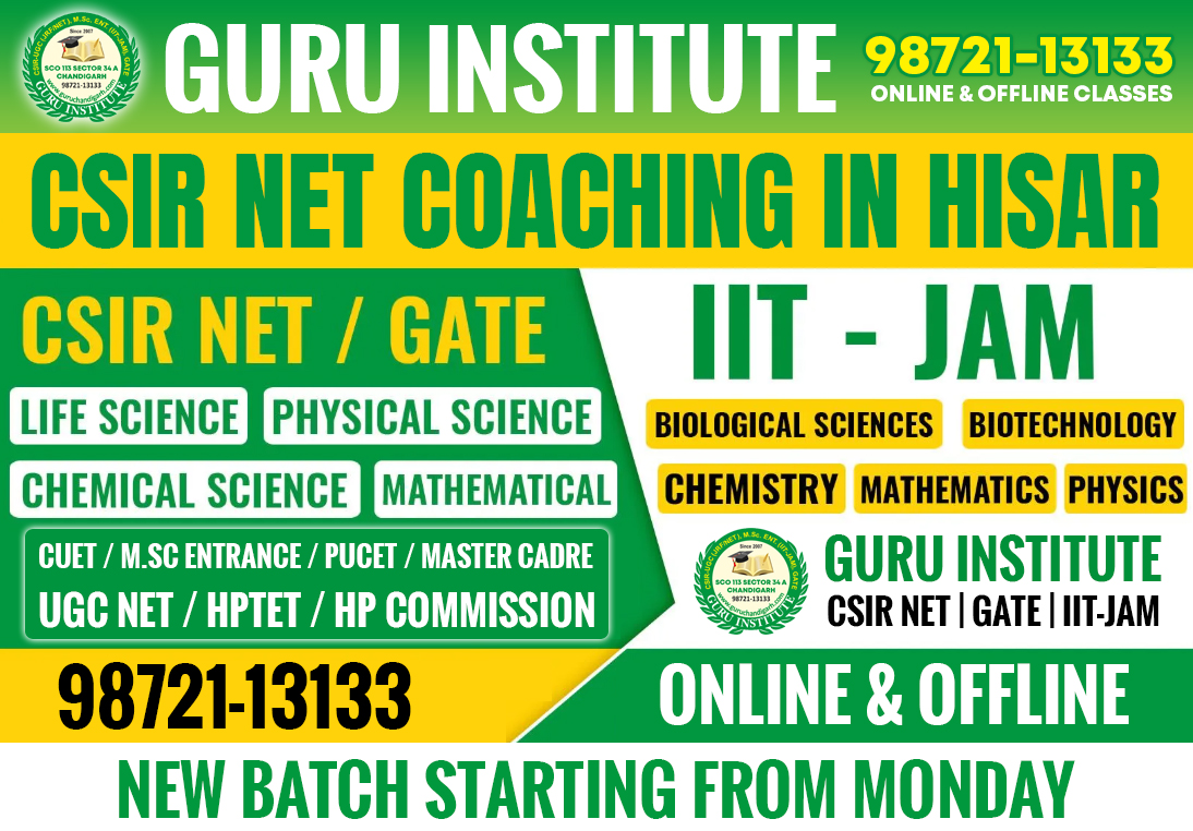 CSIR NET Coaching in Hisar