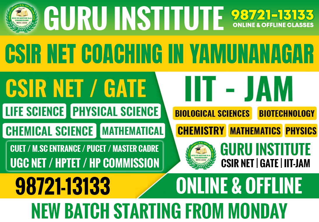 CSIR NET Coaching in Yamunanagar